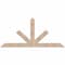 Ekena Millwork Saratoga Smooth Timber Gable Bracket, Douglas Fir, 84"W x 38"H x 1 1/2"D x 5 1/2"F, 11/12 Pitch GBW084X38X0206SAR00SDF - alternate 1